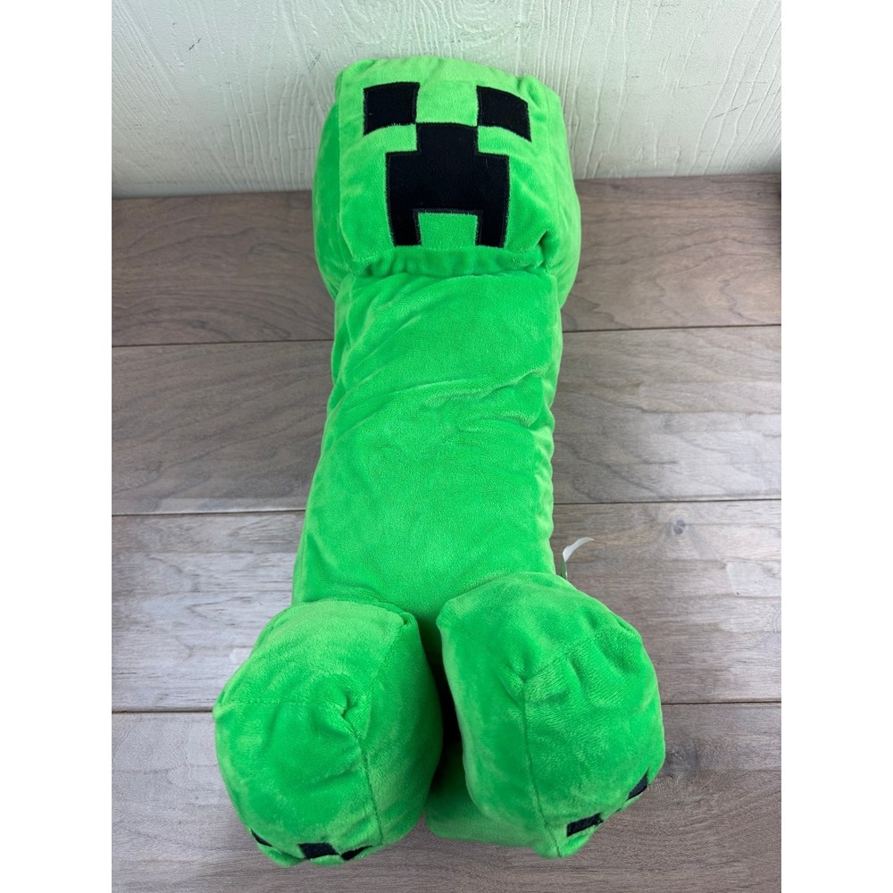 Minecraft Creeper Plush Toy Green Pixelated Soft Stuffed Animal 19" Tall